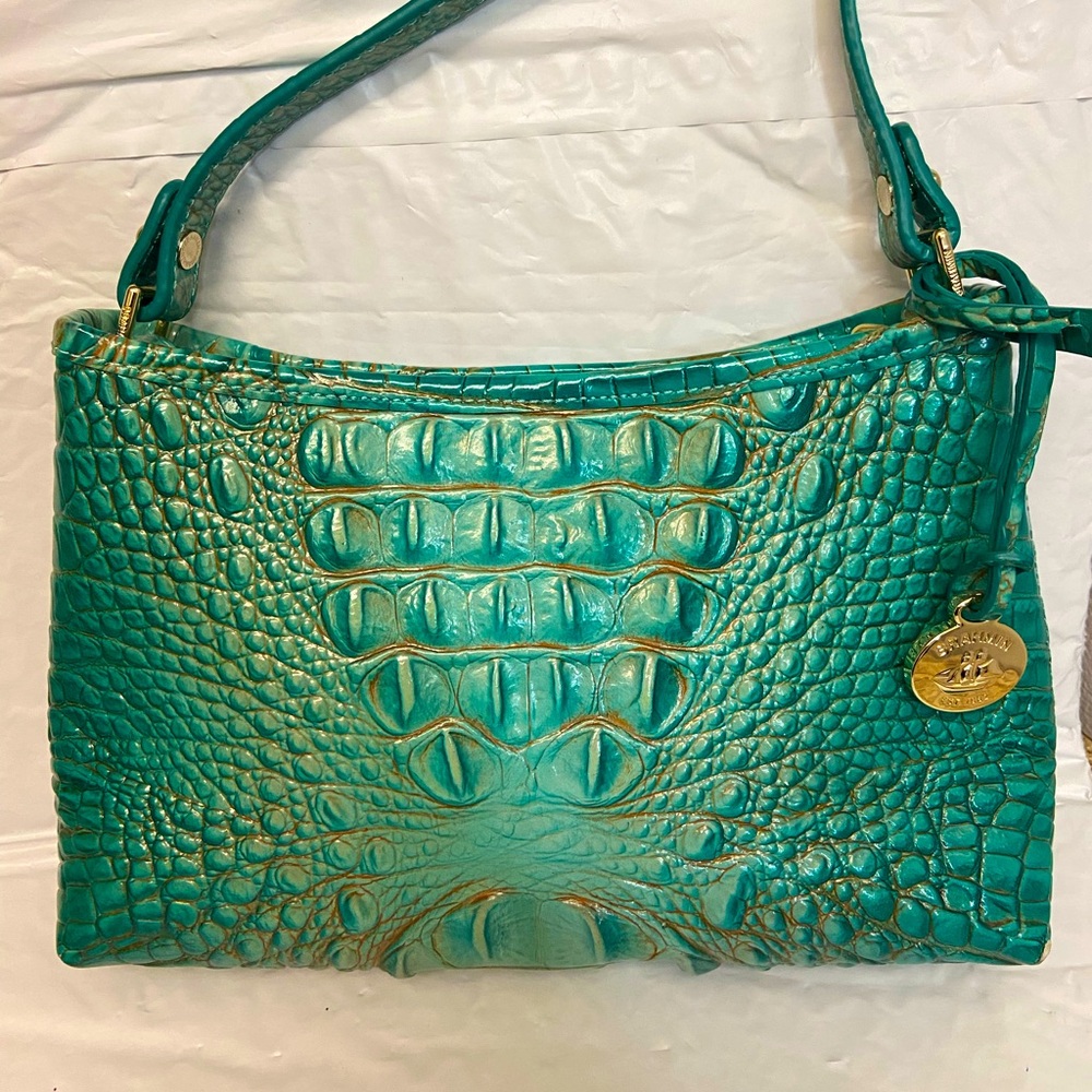 Brahmin Turquoise Anytime Mini